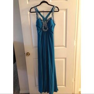 Teal Prom Dress Beautiful Strappy